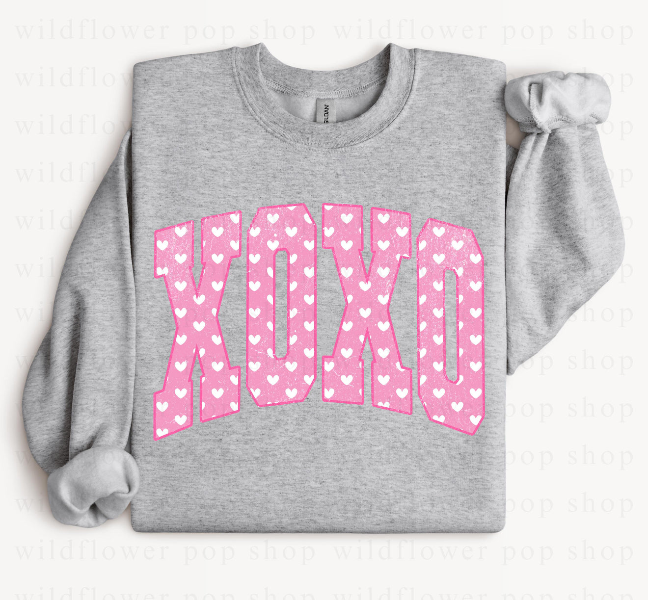 Xoxo pink hearts