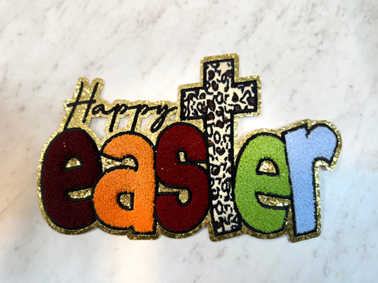 Happy Easter Chenille Patch