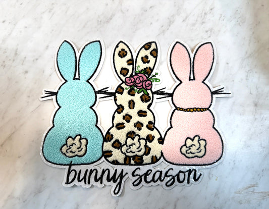 Bunny Season Chenille Patch