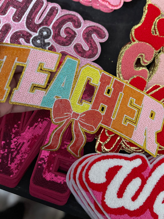 Teacher sequin Patch