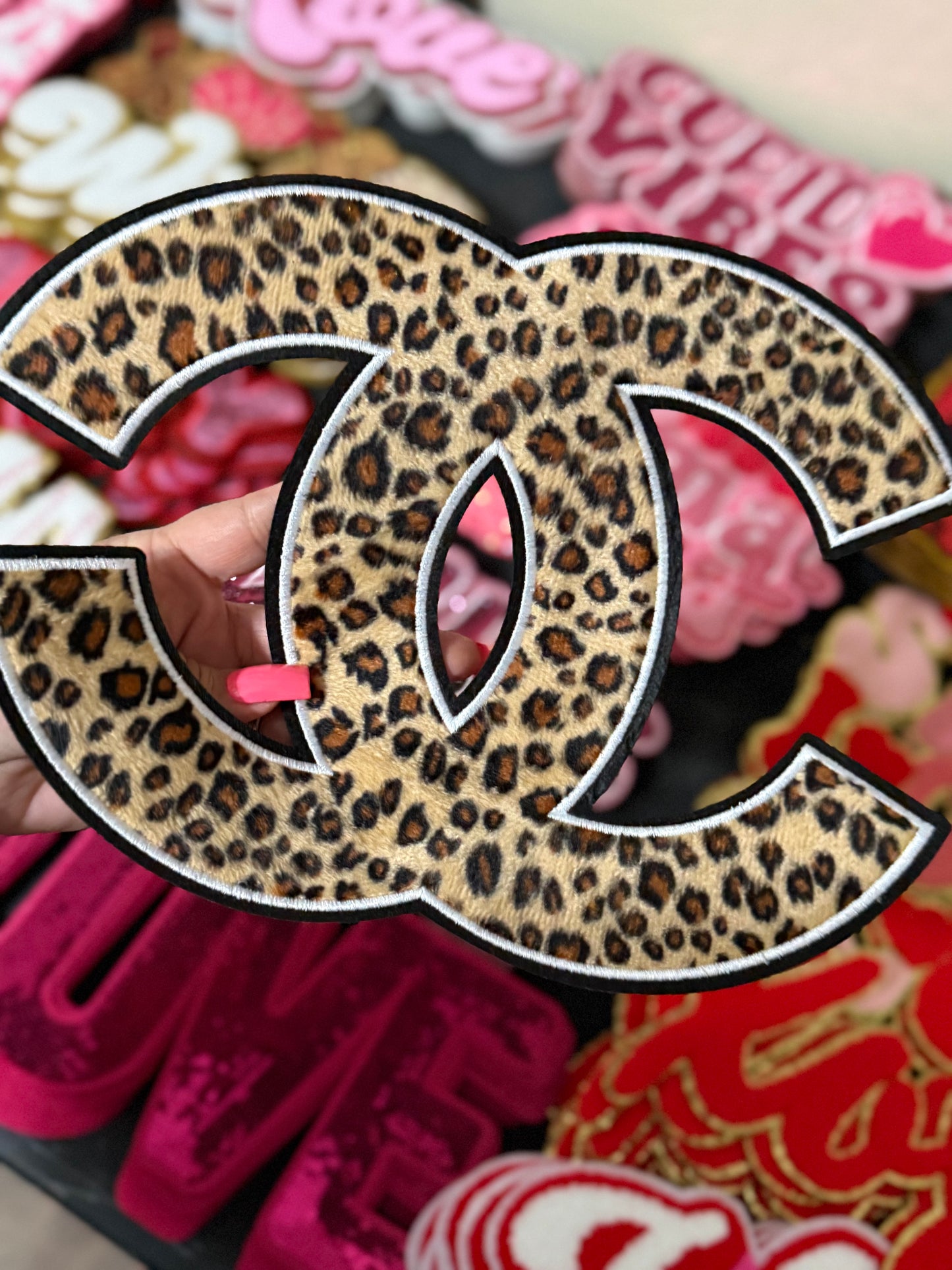 CC leopard Chenille Patch